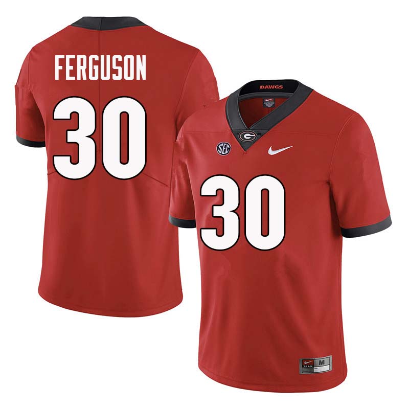 Georgia Bulldogs #30 Ed Ferguson College Football Jerseys Sale-Red